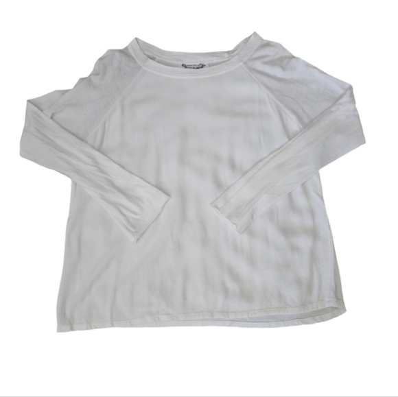 Eden's Last Day White Long Sleeve Women's Shirt w/sheer sleeves size M/L EUC - Picture 3 of 6